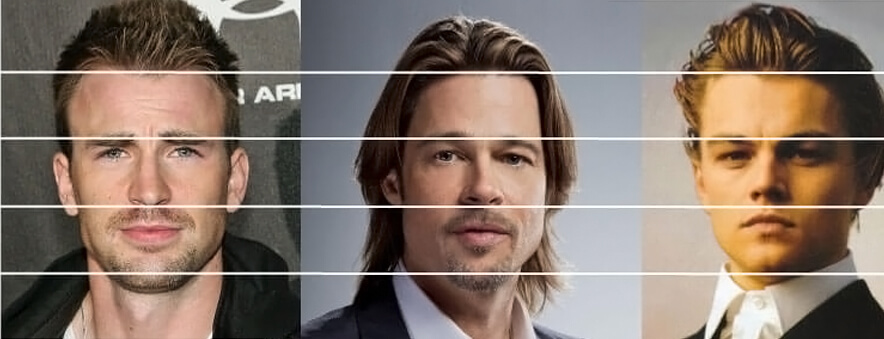 Facial proportion diagram